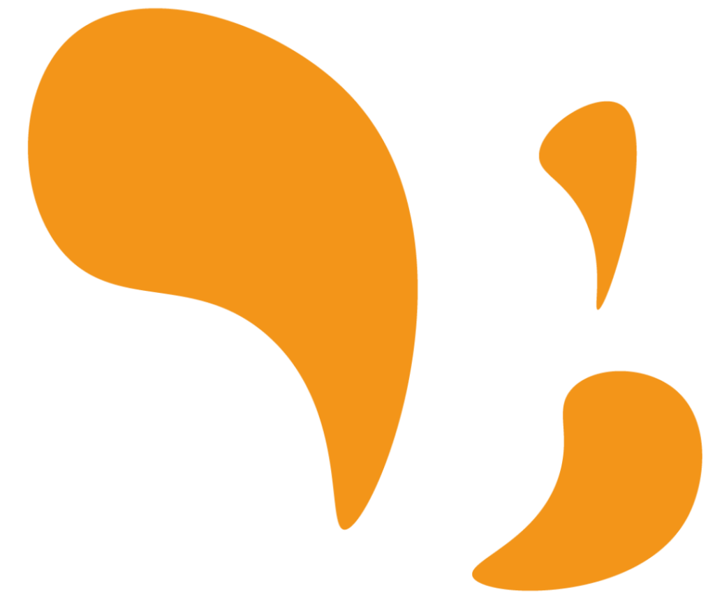 Dwarse Doodles Druppel 2 oranje